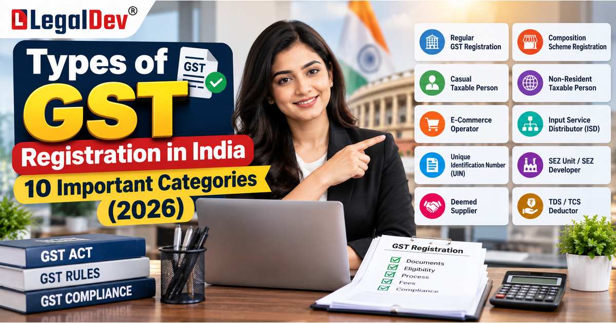 Types of GST Registration in India: 10 Important Categories (2026)