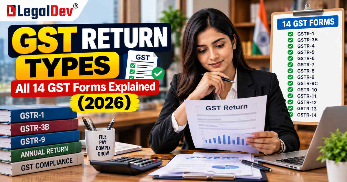 GST Return Types: All 14 GST Forms Explained (2026)