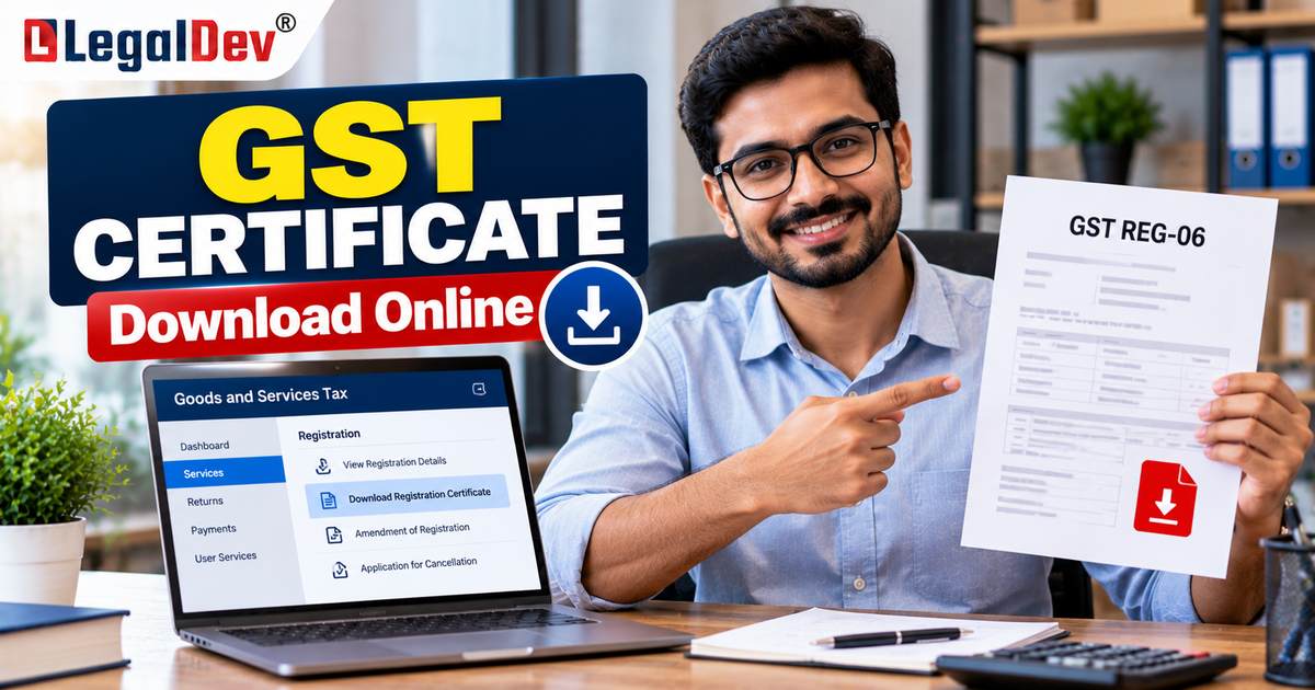How to Download GST Registration Certificate Online | Form REG-06 Guide